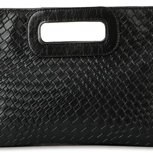 Compact Faux Leather Clutch Purse for Women - Fashion-Forward Evening Accessory - Picture 8 of 8